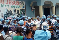 Woman's Fellowships in prayer with KJCH